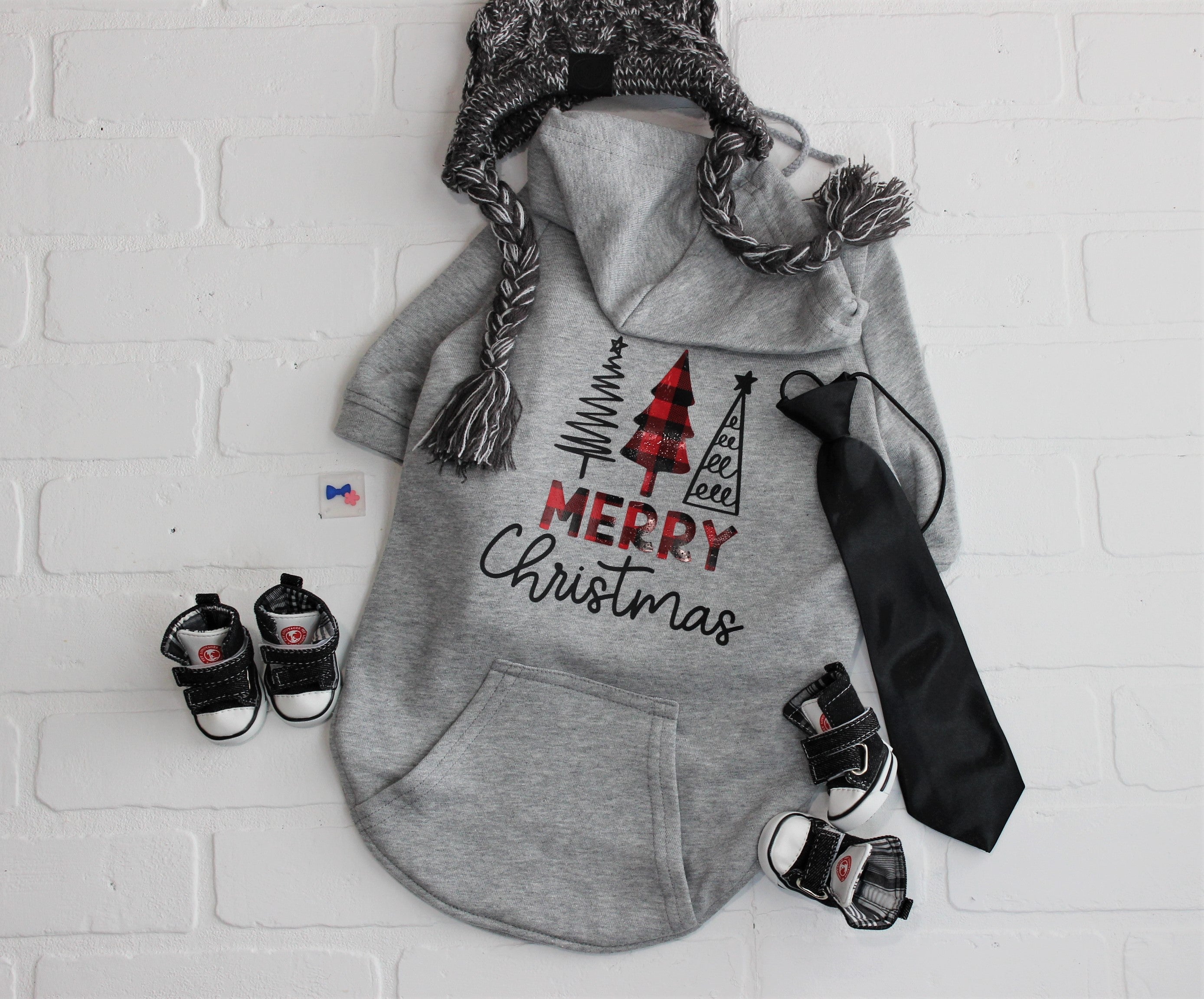 Christmas dog hoodie best sale