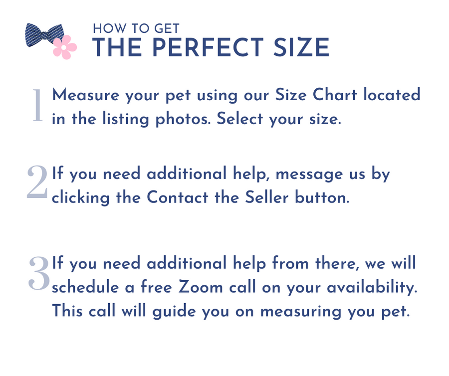 a sign that says how to get the perfect size