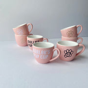 pink cup for dog