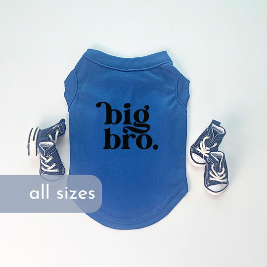 Big Bro Dog Shirt - Baby Reveal Dog Clothes for XS Boy Dogs - Pet Brother TShirt