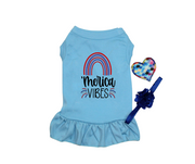 Blue Dog Dress for Independence Day - Festive & Patriotic Pet Outfit