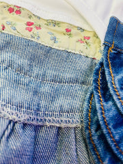Blue Jean Harness Dog Dress with 'I Love Daddy' Design - Cute & Comfy