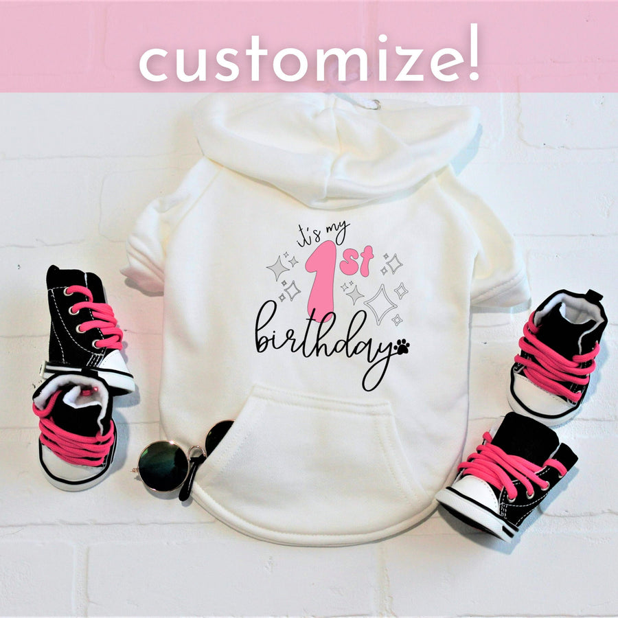 Custom 1st Birthday Dog Shirt – Personalized Party Outfit