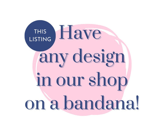 Custom Dog Bandana - Personalize with Your Own Design for Your Pet