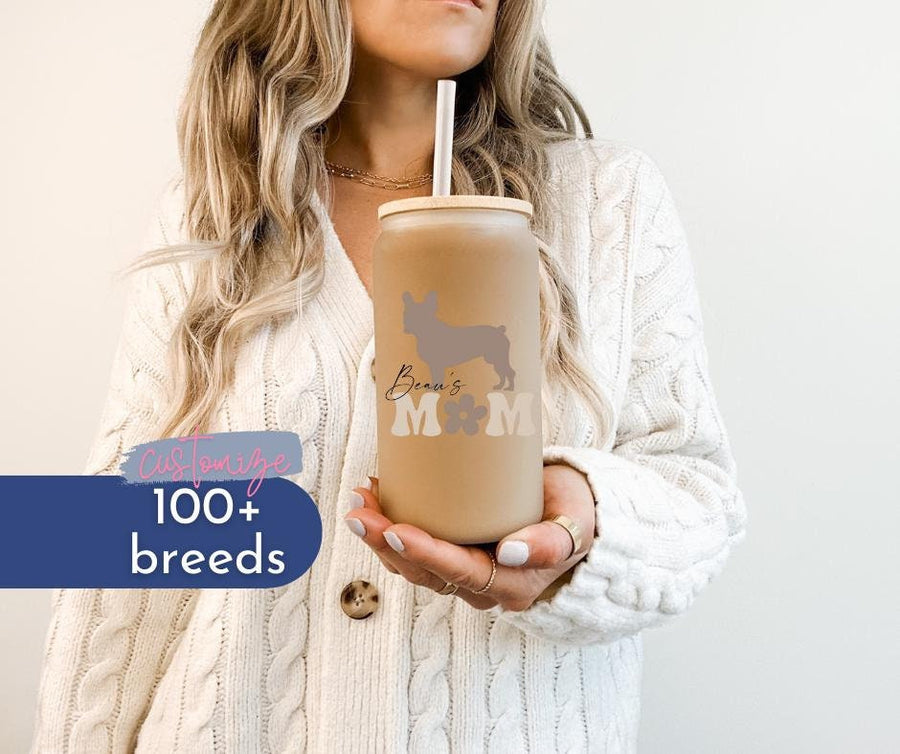 Dog Breed Customized Iced Coffee Mug | Perfect Gift for Pet Lovers
