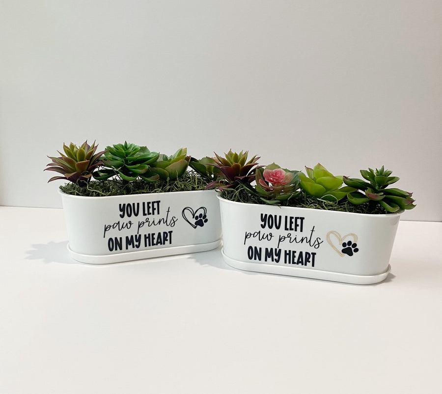Dog Remembrance Gift | Succulent Planter to Honor Beloved Pets