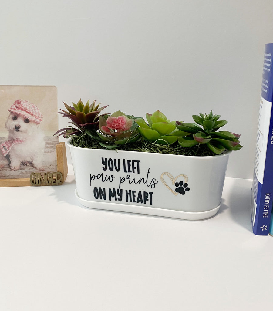 Dog Remembrance Gift | Succulent Planter to Honor Beloved Pets