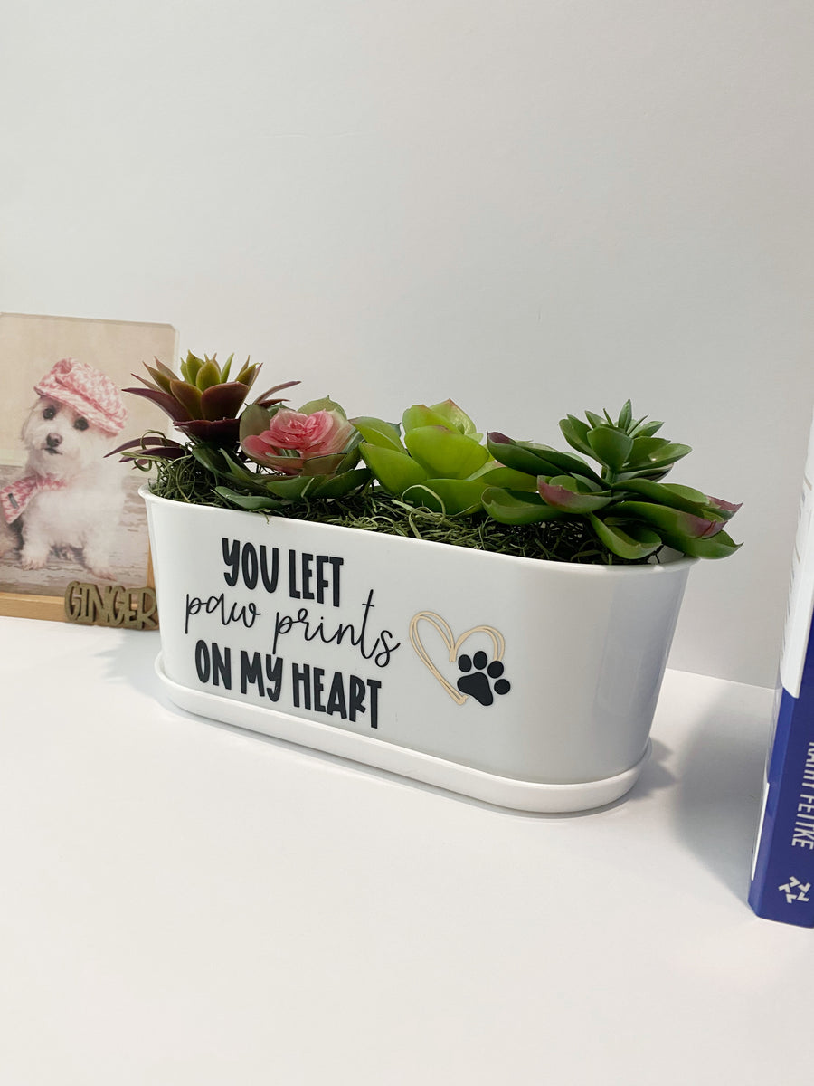 Dog Remembrance Gift | Succulent Planter to Honor Beloved Pets