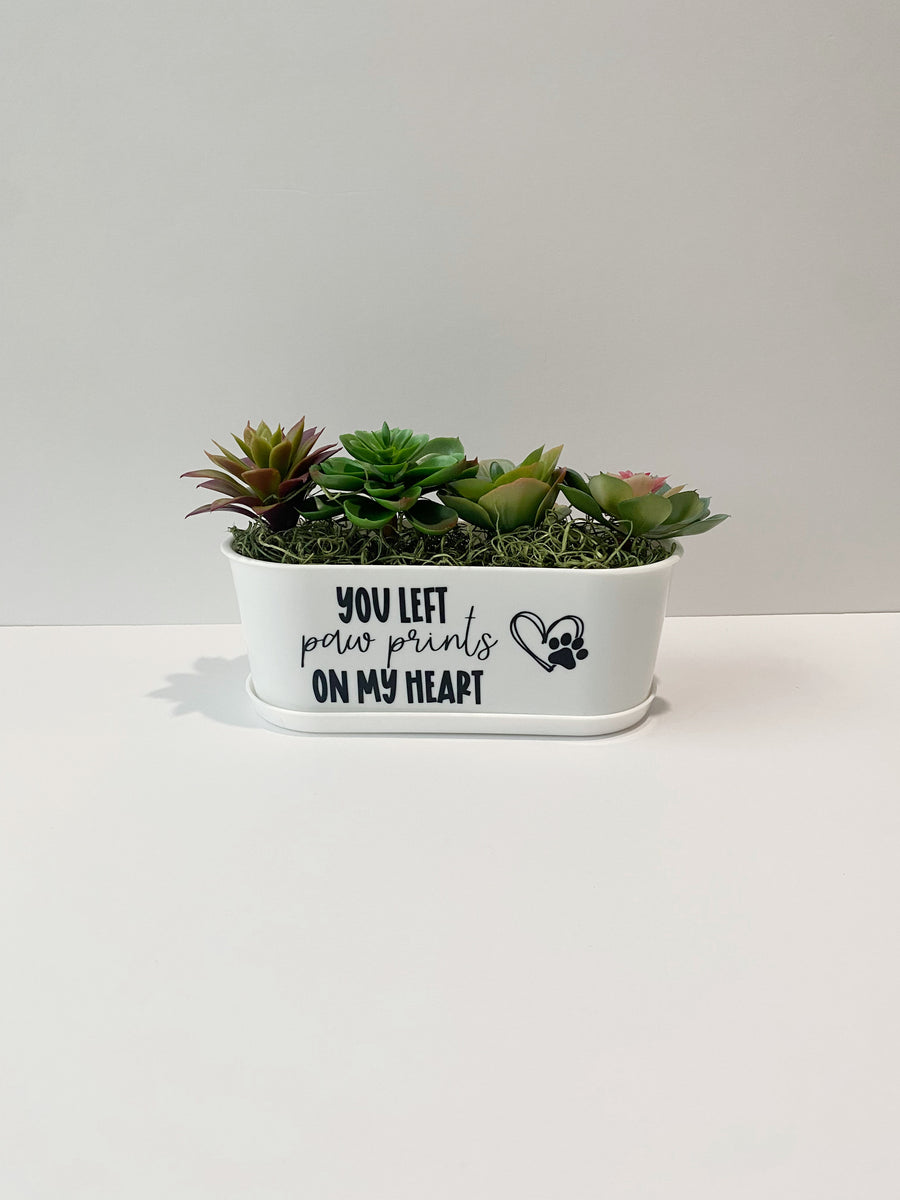 Dog Remembrance Gift | Succulent Planter to Honor Beloved Pets