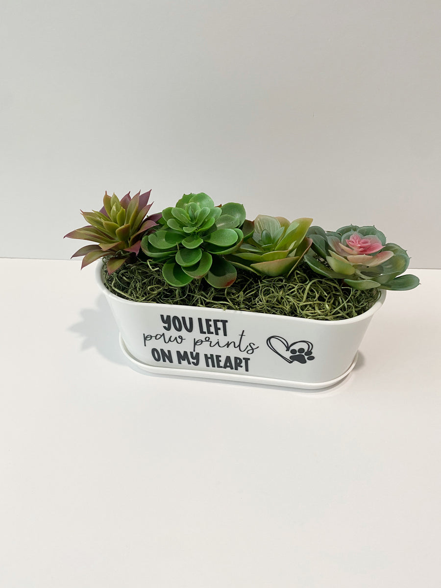 Dog Remembrance Gift | Succulent Planter to Honor Beloved Pets