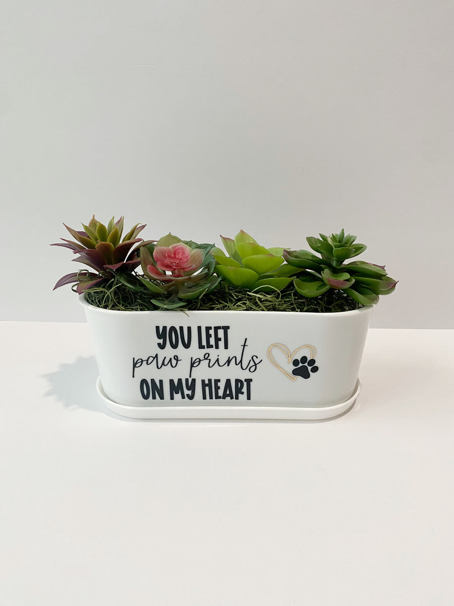 Dog Remembrance Gift | Succulent Planter to Honor Beloved Pets