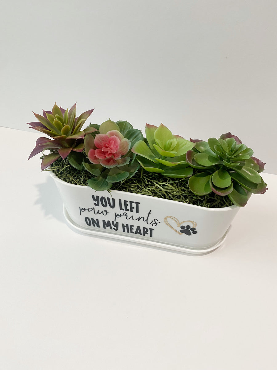 Dog Remembrance Gift | Succulent Planter to Honor Beloved Pets