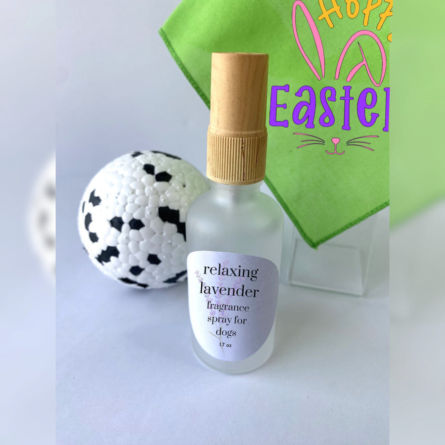 Easter Dog Gift Set | Bandana, Toy Ball & Fragrance Spray for Pet