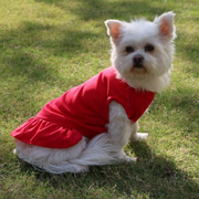 Fourth of July Red Dog Dress | Patriotic Pet Outfit for Your Dog