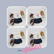 Mama's Girl Dog Dress | Small Dog Outfit with White Heart Design