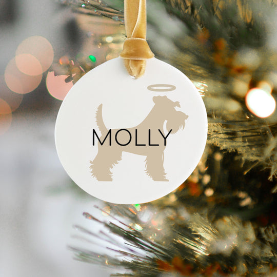 Personalized Dog Christmas Ornament | Breed Round Keepsake for Owners