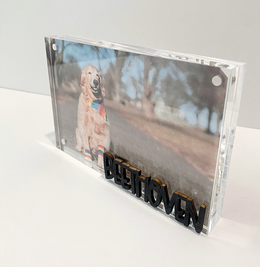 Personalized Dog Frame | Custom Pet Photo Frame for Office or Home Decor