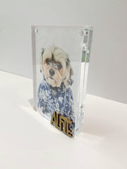 Personalized Dog Frame | Custom Pet Photo Frame for Office or Home Decor