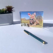 Personalized Pet Photo Frame - Custom Acrylic Dog Mom Gift with Name Keepsake