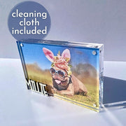 Personalized Pet Photo Frame - Custom Acrylic Dog Mom Gift with Name Keepsake