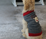 pet sweater for winter back view