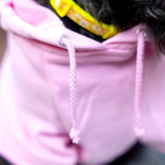 Pink Breast Cancer Supporter Dog Hoodie - Awareness Apparel for Dogs