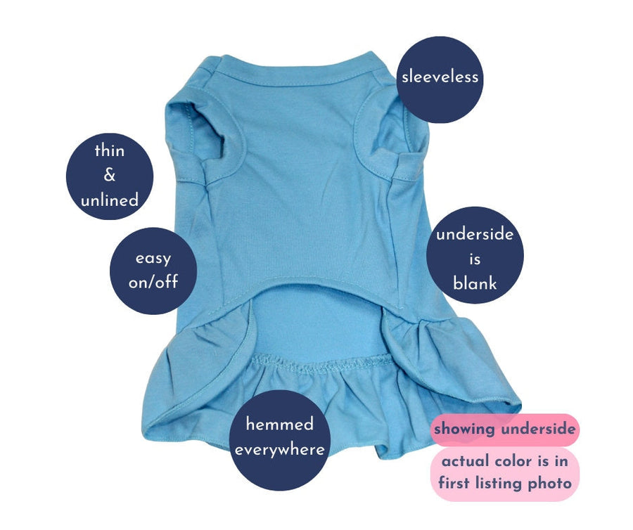Sleeveless Dog Dress for Daddy's Girl - Cute Blue Outfit for Pets