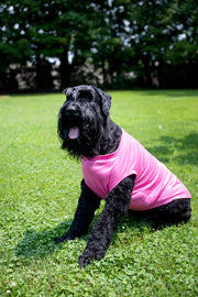 Slightly Dramatic Dog T Shirt in Pink to Help Shedding