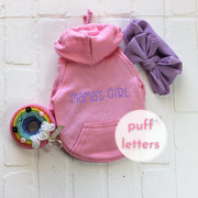 Dog Shirt For Mamas Girl Sweatshirt Purple Letters