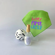 Puppy Easter Basket for New Dog Gift for Easter Gift Box for Puppy Toy for Pets First Easter Gift for Dog  Bandana Green Gift Set for Easter