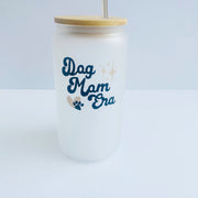 Dog Mom Era Mug Frosted Iced Coffee Cup for Dog Mom Gift for Pet Lover Tumbler Opaque  Rose Gold Design Dog Parent Gift for Mothers Day