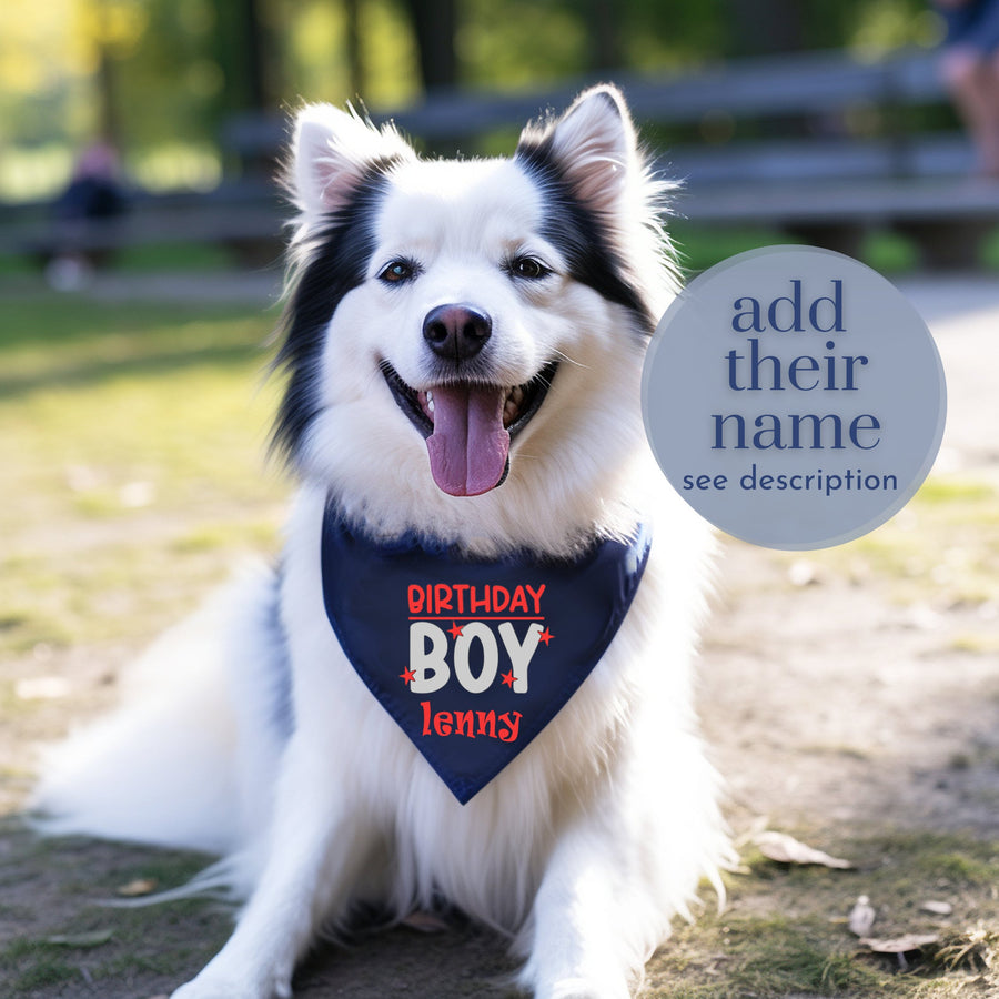 Birthday Bandana for Boy Dog