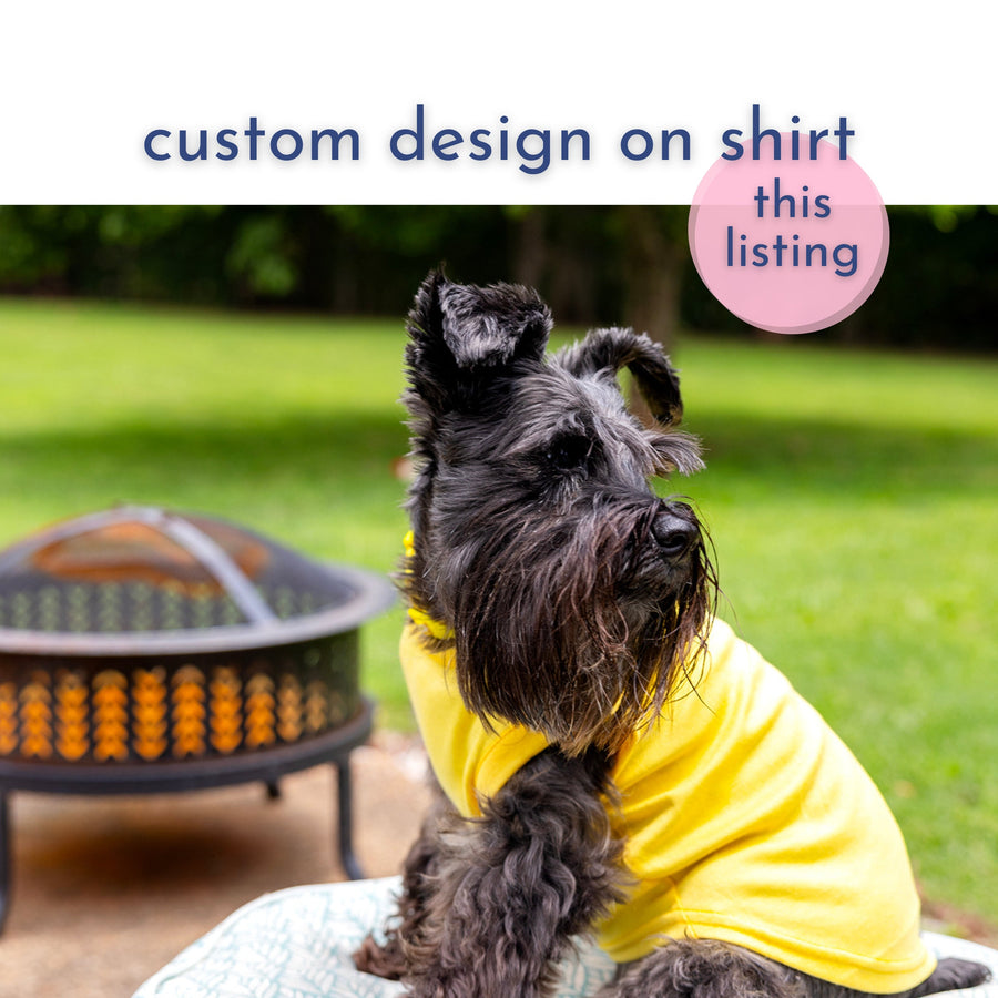 Custom Pet Shirt in Yellow to Create Your Own Design