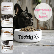 New Dog Gift for Dog Lover with Custom Food Bowl