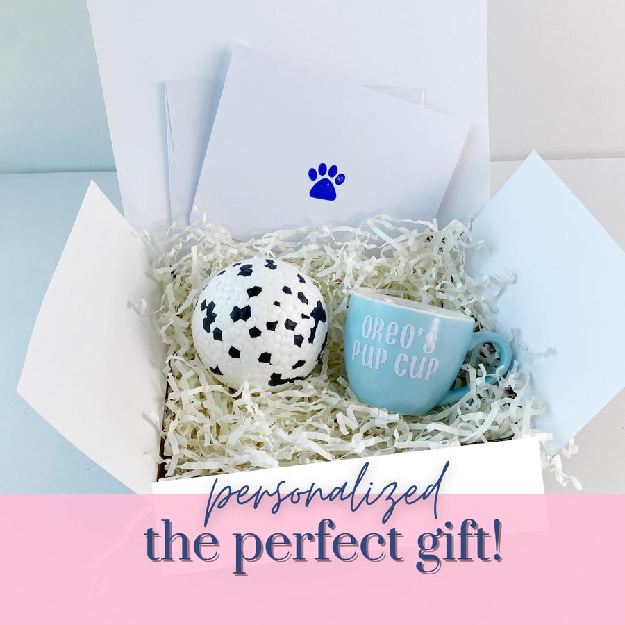 Personalized Gift Set for Her New Puppy Toy Box for Dog