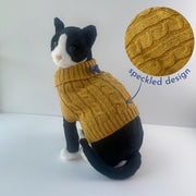 Knit Pet Sweater for Cat Holiday Outfit for Winter