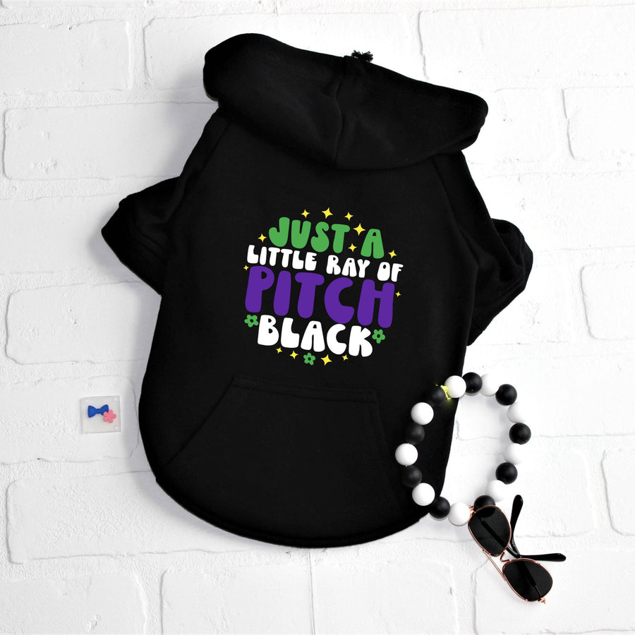 Black dog hoodie for Halloween