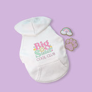 Big Sister Club Dog Shirt Pastel Color with Smiley Face to Keep Pet Dry Dog Clothes for Small Breed Party Tee for Cat Shirt Surprise Reveal