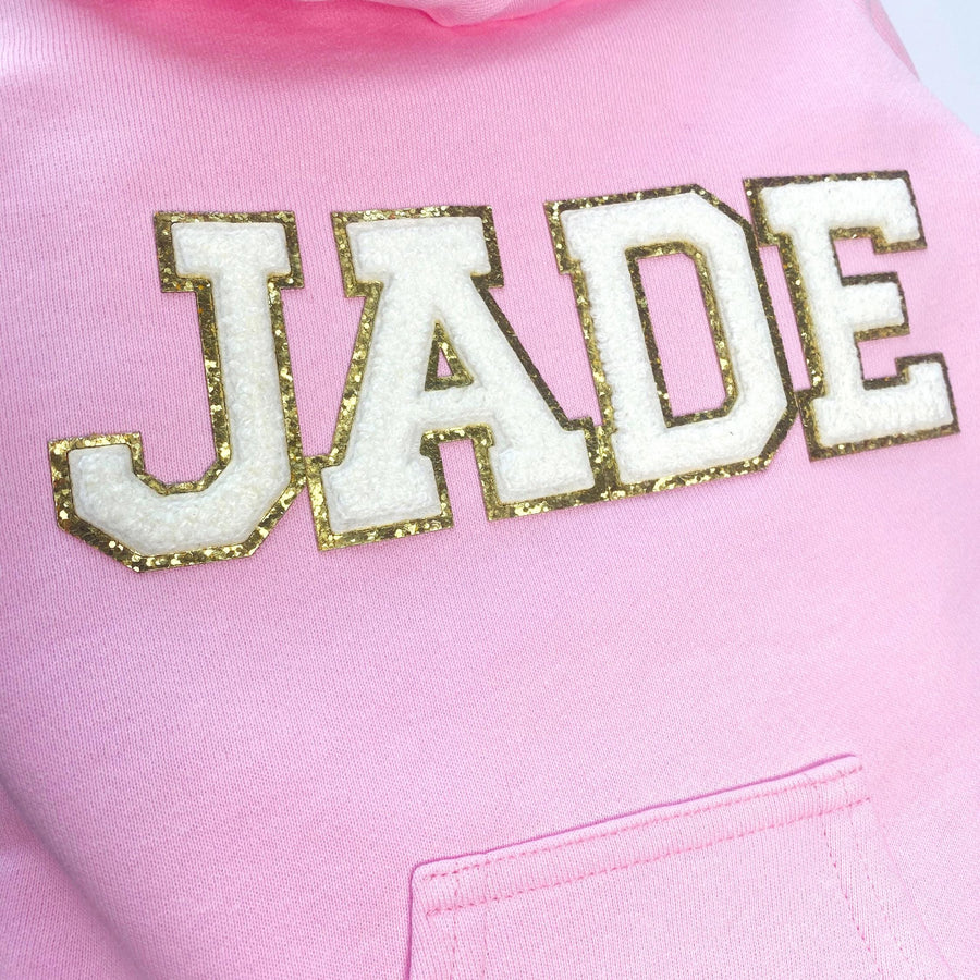 Custom Dog Hoodie Pink Sweatshirt for Girl Dog Shirt with Name Pet Jacket to Keep Warm Clothes for Dog Mom Gift for New Puppy Tshirt for Cat