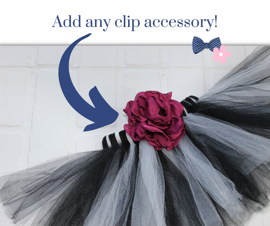 Add any of our dog bows to our dog tutus