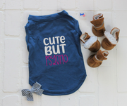 Cute Dog T for Girl Dog in Blue