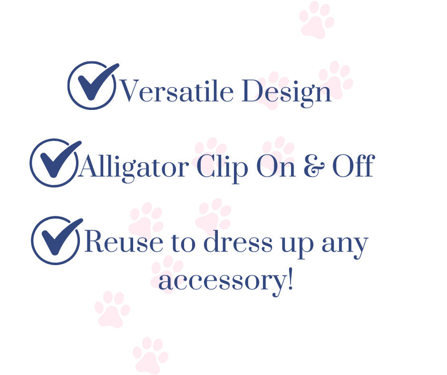Dog Bow Flower for Collar | Large Lotus Flower Clip-On Accessory