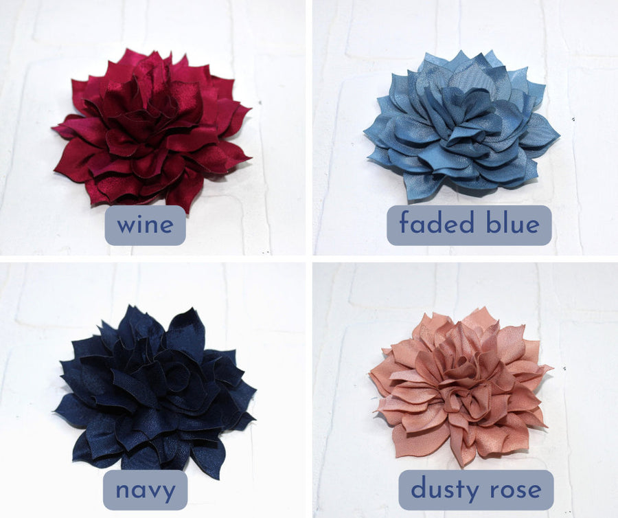 Dog Bow Flower for Collar | Large Lotus Flower Clip-On Accessory