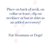 Dog Bow Flower for Collar | Large Lotus Flower Clip-On Accessory