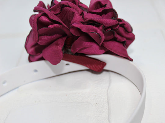 Dog Bow for Pet Collar | Rose Flower Clip-On Accessory for Dogs