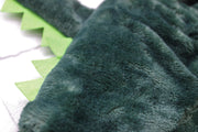 Close up detail of fleece dog costume, no lining.