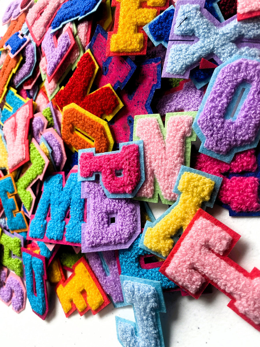 Iron On Varsity Letter Patches | Chenille & Felt for DIY Projects