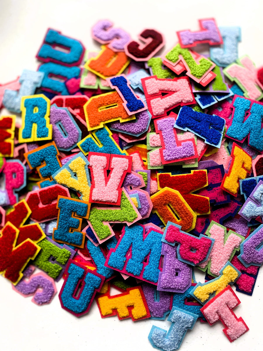Iron On Varsity Letter Patches | Chenille & Felt for DIY Projects