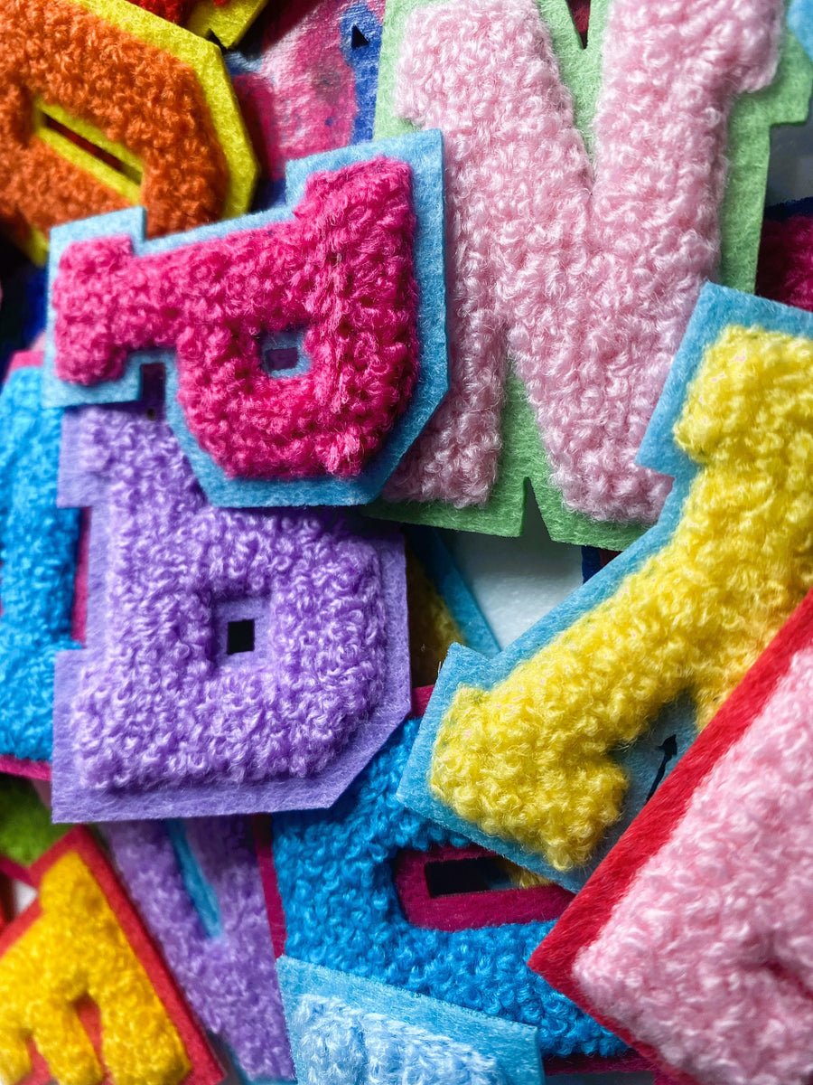 Iron On Varsity Letter Patches | Chenille & Felt for DIY Projects