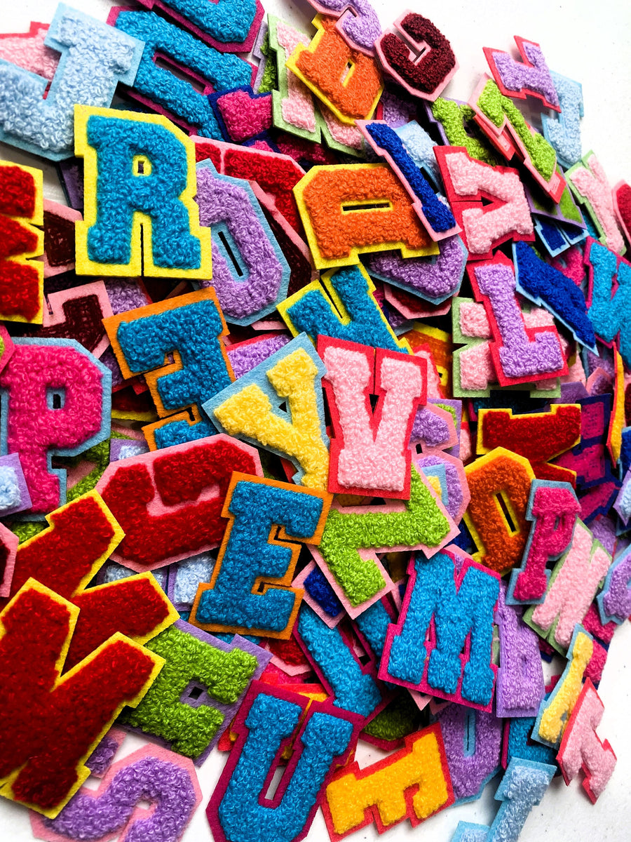 Iron On Varsity Letter Patches | Chenille & Felt for DIY Projects
